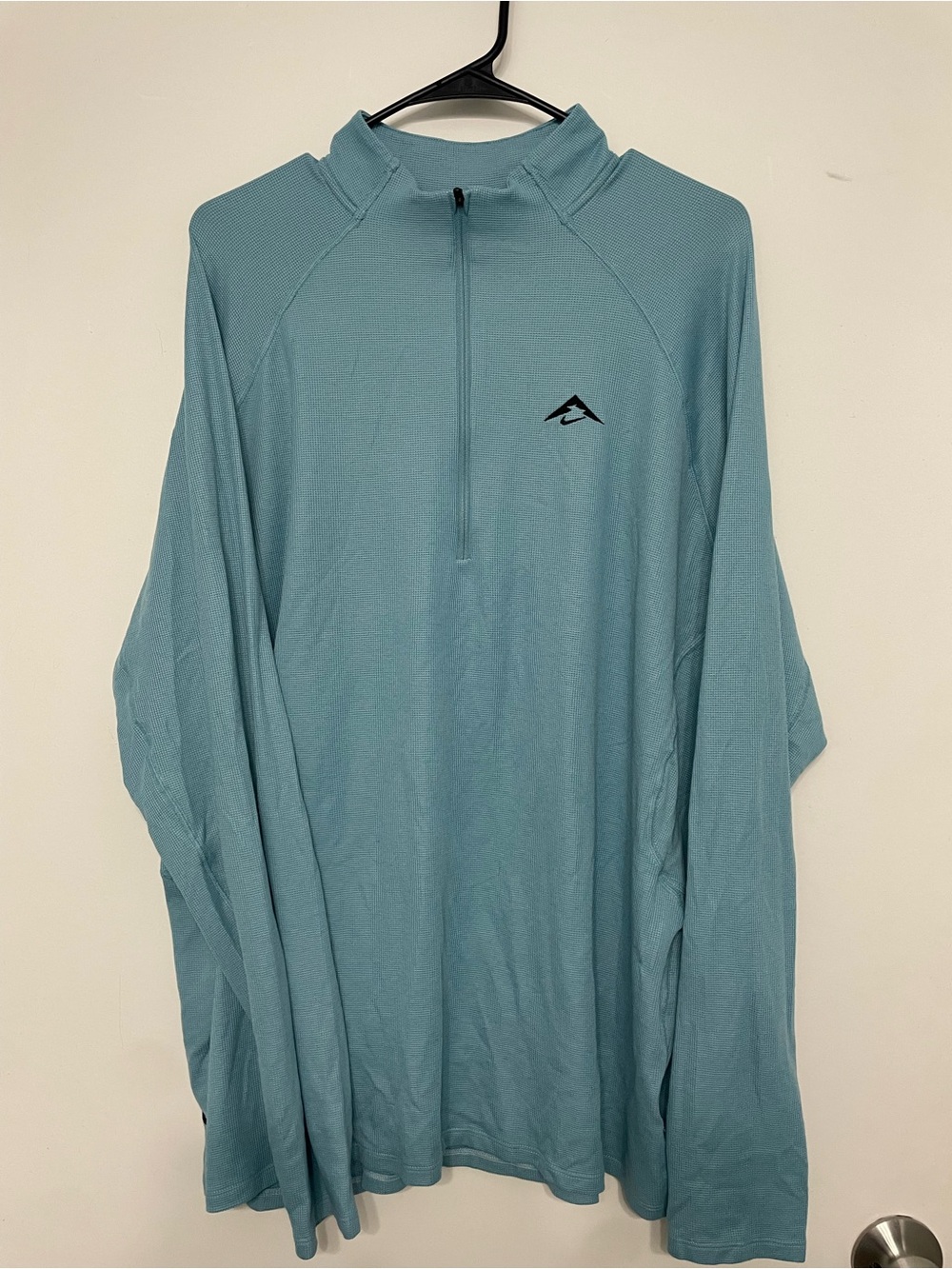 Nike trail dri fit Light Teal Half-Zip Pullover